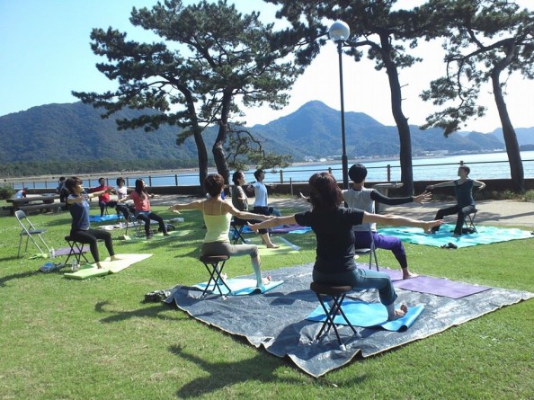 空に向かってたっぷりアーチしました！